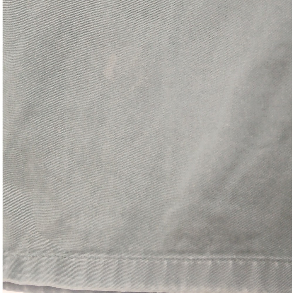 Nautica Chino Shorts Mens 34 Green Pleated Front Cotton Twill Casual Walking - Picture 8 of 8